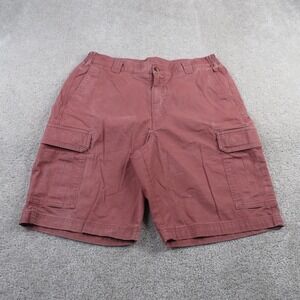 LL Bean Shorts Mens 34 Pink Tropic Weight Cargo Comfort Waist Hiking Outdoors